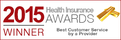 Health Insurance Awards 2015, Winner, Best Customer Service by a Provider