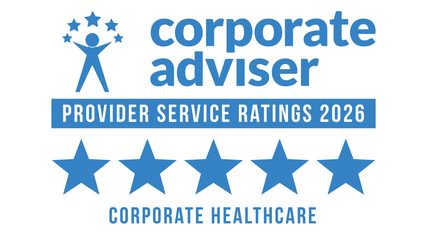 Corporate Adviser Provider Service Ratings 2026, 5 stars, Corporate healthcare