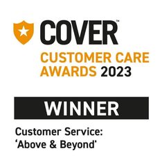 COVER Customer Care Awards 2023, Winner, Customer Service, Above and Beyond