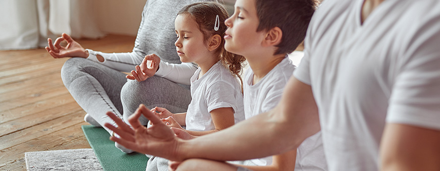 Family exercising